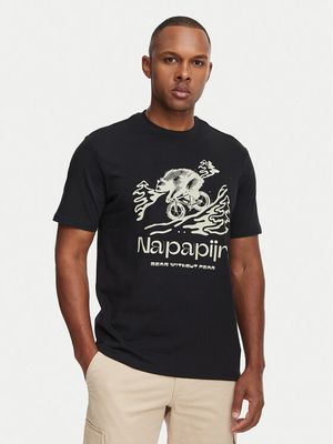 T-shirt męski na wiosnę Napapijri ze sklepu: MODIVO w kategorii: T-shirty męskie - zdjęcie WP-EBWP-BKLVO-LN0_0000306325418