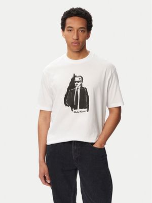 Karl Lagerfeld - T-shirt męski ze sklepu: MODIVO w kategorii: T-shirty męskie - zdjęcie WP-EBWP-BKLVO-LN0_0000306334045