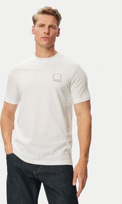T-shirt męski casual Karl Lagerfeld ze sklepu: MODIVO w kategorii: T-shirty męskie - zdjęcie WP-EBWP-BKLVO-LN0_0000306334090