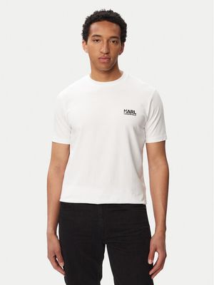 T-shirt męski casual Karl Lagerfeld ze sklepu: MODIVO w kategorii: T-shirty męskie - zdjęcie WP-EBWP-BKLVO-LN0_0000306334120