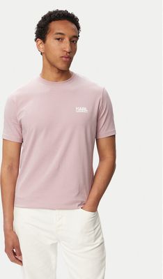 T-shirt męski casual Karl Lagerfeld ze sklepu: MODIVO w kategorii: T-shirty męskie - zdjęcie WP-EBWP-BKLVO-LN0_0000306334175