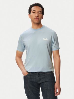 T-shirt męski casual Karl Lagerfeld ze sklepu: MODIVO w kategorii: T-shirty męskie - zdjęcie WP-EBWP-BKLVO-LN0_0000306334250