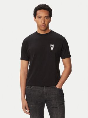 T-shirt męski casualowy Karl Lagerfeld ze sklepu: MODIVO w kategorii: T-shirty męskie - zdjęcie WP-EBWP-BKLVO-LN0_0000306334298