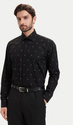 Koszula męska z klasycznym kołnierzykiem Karl Lagerfeld ze sklepu: MODIVO w kategorii: Koszule męskie - zdjęcie WP-EBWP-BKLVO-LN0_0000306334366