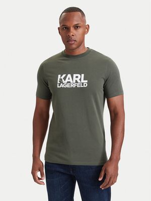 Karl Lagerfeld - T-shirt męski na wiosnę ze sklepu: MODIVO w kategorii: T-shirty męskie - zdjęcie WP-EBWP-BKLVO-LN0_0000306336469