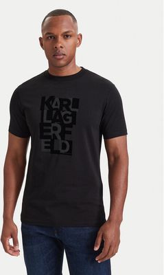 T-shirt męski młodzieżowy Karl Lagerfeld ze sklepu: MODIVO w kategorii: T-shirty męskie - zdjęcie WP-EBWP-BKLVO-LN0_0000306336575