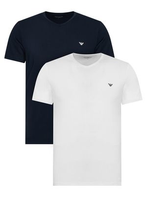 T-shirt męski casual Emporio Armani Underwear ze sklepu: MODIVO w kategorii: T-shirty męskie - zdjęcie WP-EBWP-BKLVO-LN0_0000306351110