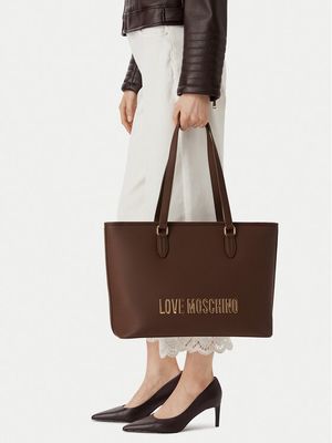Shopper bag elegancka Love Moschino ze sklepu: MODIVO w kategorii: Torby Shopper bag - zdjęcie WP-EBWP-BKLVO-LN0_0000306356276