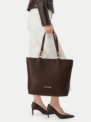 Shopper bag elegancka Love Moschino ze sklepu: MODIVO w kategorii: Torby Shopper bag - zdjęcie WP-EBWP-BKLVO-LN0_0000306357044