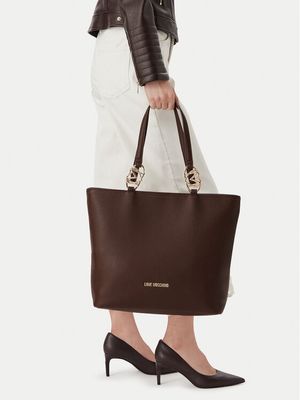 Shopper bag elegancka Love Moschino ze sklepu: MODIVO w kategorii: Torby Shopper bag - zdjęcie WP-EBWP-BKLVO-LN0_0000306357044