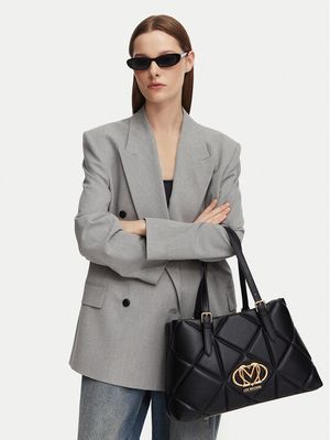Shopper bag elegancka Love Moschino ze sklepu: MODIVO w kategorii: Torby Shopper bag - zdjęcie WP-EBWP-BKLVO-LN0_0000306357341
