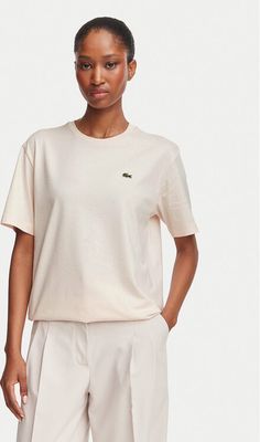 Bluzka damska casual wiosenna Lacoste ze sklepu: MODIVO w kategorii: Bluzki damskie - zdjęcie WP-EBWP-BKLVO-LN0_0000306358775