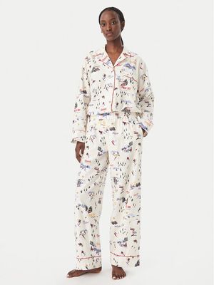 Piżama w nadruki Polo Ralph Lauren ze sklepu: MODIVO w kategorii: Piżamy damskie - zdjęcie WP-EBWP-BKLVO-LN0_0000306367524