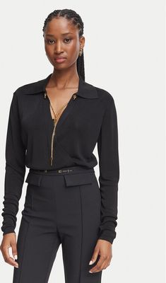 Bluzka damska casual Elisabetta Franchi ze sklepu: MODIVO w kategorii: Bluzki damskie - zdjęcie WP-EBWP-BKLVO-LN0_0000306384446
