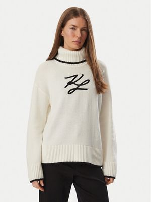 Sweter damski na zimę Karl Lagerfeld ze sklepu: MODIVO w kategorii: Swetry damskie - zdjęcie WP-EBWP-BKLVO-LN0_0000306415737