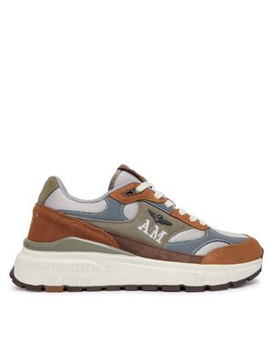 Buty sportowe męskie na wiosnę Aeronautica Militare ze sklepu: MODIVO w kategorii: Buty sportowe męskie