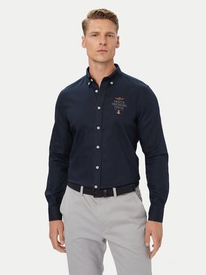 Koszula męska z kołnierzykiem button down Aeronautica Militare ze sklepu: MODIVO w kategorii: Koszule męskie - zdjęcie WP-EBWP-BKLVO-LN0_0000306522626