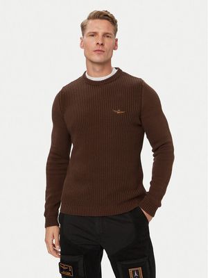 Sweter męski na zimę Aeronautica Militare ze sklepu: MODIVO w kategorii: Swetry męskie - zdjęcie WP-EBWP-BKLVO-LN0_0000306522886