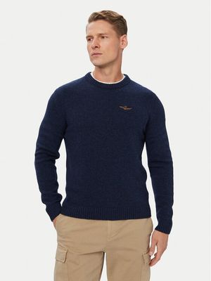 Sweter męski na zimę Aeronautica Militare ze sklepu: MODIVO w kategorii: Swetry męskie - zdjęcie WP-EBWP-BKLVO-LN0_0000306523043