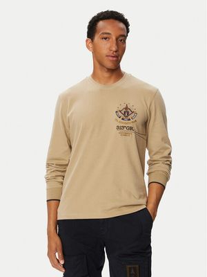 T-shirt męski w stylu młodzieżowym Aeronautica Militare ze sklepu: MODIVO w kategorii: T-shirty męskie - zdjęcie WP-EBWP-BKLVO-LN0_0000306523678