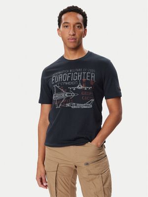 T-shirt męski na wiosnę w stylu młodzieżowym Aeronautica Militare ze sklepu: MODIVO w kategorii: T-shirty męskie - zdjęcie WP-EBWP-BKLVO-LN0_0000306523838