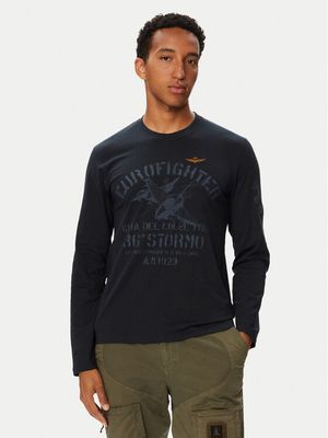 T-shirt męski na jesień Aeronautica Militare ze sklepu: MODIVO w kategorii: T-shirty męskie - zdjęcie WP-EBWP-BKLVO-LN0_0000306523845