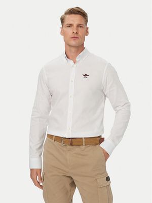 Koszula męska elegancka Aeronautica Militare ze sklepu: MODIVO w kategorii: Koszule męskie - zdjęcie WP-EBWP-BKLVO-LN0_0000306523951