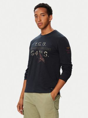 T-shirt męski jesienny Aeronautica Militare ze sklepu: MODIVO w kategorii: T-shirty męskie - zdjęcie WP-EBWP-BKLVO-LN0_0000306524422