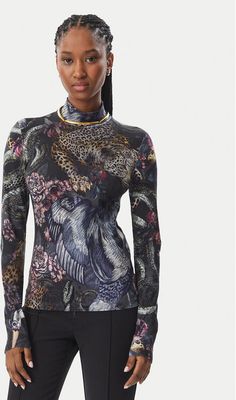 Sweter damski na zimę Just Cavalli ze sklepu: MODIVO w kategorii: Swetry damskie - zdjęcie WP-EBWP-BKLVO-LN0_0000306617285