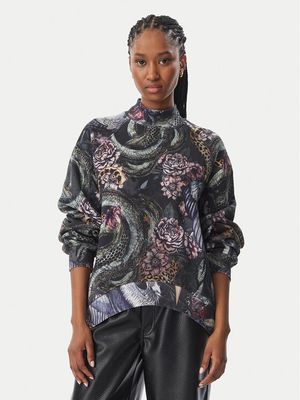 Bluza damska jesienna Just Cavalli ze sklepu: MODIVO w kategorii: Bluzy damskie - zdjęcie WP-EBWP-BKLVO-LN0_0000306617360