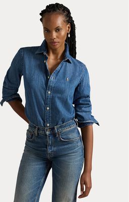Koszula damska na jesień Polo Ralph Lauren ze sklepu: MODIVO w kategorii: Koszule damskie - zdjęcie WP-EBWP-BKLVO-LN0_0000306638396