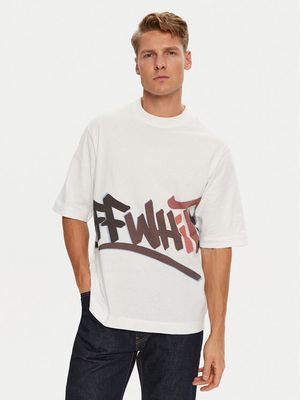 Off White - T-shirt męski ze sklepu: MODIVO w kategorii: T-shirty męskie - zdjęcie WP-EBWP-BKLVO-LN0_2230073526611