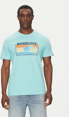 T-shirt męski na wiosnę Quiksilver ze sklepu: MODIVO w kategorii: T-shirty męskie - zdjęcie WP-EBWP-BKLVO-LN0_2230083382344