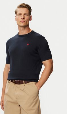 BEVERLY HILLS POLO CLUB - T-shirt męski casual ze sklepu: MODIVO w kategorii: T-shirty męskie - zdjęcie WP-EBWP-BKLVO-LN0_2230100358949