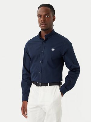 Koszula męska casualowa z kołnierzykiem button down BEVERLY HILLS POLO CLUB ze sklepu: MODIVO w kategorii: Koszule męskie - zdjęcie WP-EBWP-BKLVO-LN0_2230100383361