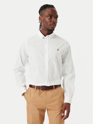 Koszula męska z kołnierzykiem button down BEVERLY HILLS POLO CLUB ze sklepu: MODIVO w kategorii: Koszule męskie - zdjęcie WP-EBWP-BKLVO-LN0_2230100383408