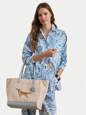 Shopper bag wakacyjna LAUREN RALPH LAUREN ze sklepu: MODIVO w kategorii: Torby Shopper bag - zdjęcie WP-EBWP-BKLVO-LN0_3616854260254