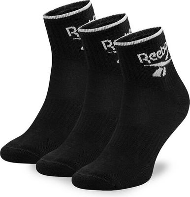 Reebok - Skarpetki damskie w sportowym stylu z napisem ze sklepu: MODIVO w kategorii: Skarpetki damskie - zdjęcie WP-EBWP-BKLVO-LN0_5905588692171