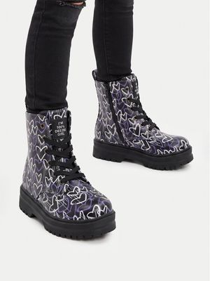 Buty zimowe dziecięce na zimę DeeZee ze sklepu: MODIVO w kategorii: Buty zimowe dziecięce