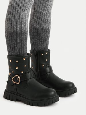 Buty zimowe dziecięce na zimę DeeZee ze sklepu: MODIVO w kategorii: Buty zimowe dziecięce - zdjęcie WP-EBWP-BKLVO-LN0_5906751338162