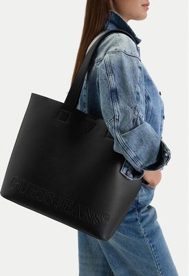 Shopper bag na wakacje Guess Jeans ze sklepu: MODIVO w kategorii: Torby Shopper bag - zdjęcie WP-EBWP-BKLVO-LN0_5906751906293