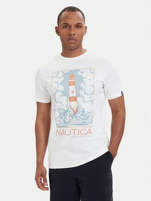 T-shirt męski na wiosnę Nautica ze sklepu: MODIVO w kategorii: T-shirty męskie - zdjęcie WP-EBWP-BKLVO-LN0_5906751915424