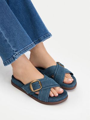 Klapki damskie letnie Guess Jeans ze sklepu: MODIVO w kategorii: Klapki damskie - zdjęcie WP-EBWP-BKLVO-LN0_5907964034971