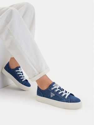 Trampki damskie na wiosnę Guess Jeans ze sklepu: MODIVO w kategorii: Trampki damskie - zdjęcie WP-EBWP-BKLVO-LN0_5907964077619