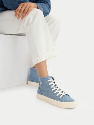 Trampki damskie wiosenne Guess Jeans ze sklepu: MODIVO w kategorii: Trampki damskie - zdjęcie WP-EBWP-BKLVO-LN0_5907964077756