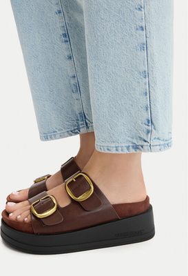 Klapki damskie na lato Guess Jeans ze sklepu: MODIVO w kategorii: Klapki damskie - zdjęcie WP-EBWP-BKLVO-LN0_5907964080978