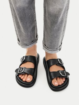 Klapki damskie na lato Guess Jeans ze sklepu: MODIVO w kategorii: Klapki damskie - zdjęcie WP-EBWP-BKLVO-LN0_5907964105473