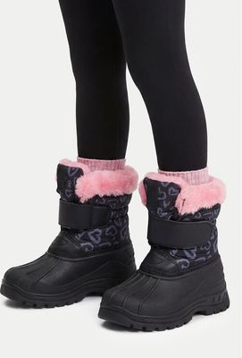 Buty zimowe dziecięce na zimę DeeZee ze sklepu: MODIVO w kategorii: Buty zimowe dziecięce - zdjęcie WP-EBWP-BKLVO-LN0_5907964506775
