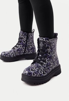 Buty zimowe dziecięce na zimę DeeZee ze sklepu: MODIVO w kategorii: Buty zimowe dziecięce - zdjęcie WP-EBWP-BKLVO-LN0_5907964514404