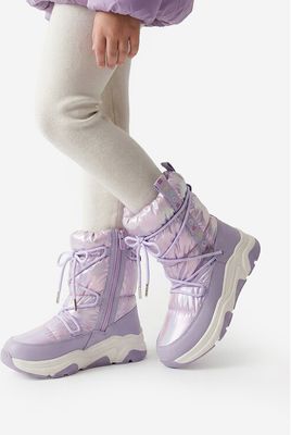 Buty zimowe dziecięce na zimę ROXY ze sklepu: MODIVO w kategorii: Buty zimowe dziecięce - zdjęcie WP-EBWP-BKLVO-LN0_5907964541844